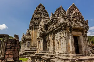 Thailand. Phimai Historical Park. Ruins of ancient Khmer temple complex. Central Sanctuary Thailand. Phimai Historical Park. Ruins of ancient Khmer temple complex. Central Sanctuary