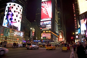 Times Square at night in Manhattan, New York City, New York, USA Times Square at night in Manhattan, New York City, New York, USA