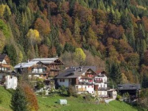 Traditional alpine farm in Falcade in Val Biois, Italy Traditional alpine farm in Falcade in Val Biois, Italy