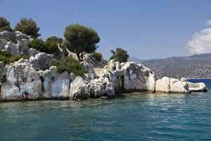 Turkey, Kas, Kekova, also Caravola, Lycian: Dolichiste, is a small Turkish island near Turkey, Kas, Kekova, also Caravola, Lycian: Dolichiste, is a small Turkish island near