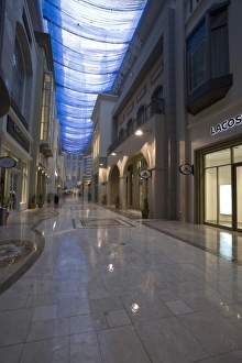 UAE, Dubai. Dubai Mall interior with rainwater on the floor UAE, Dubai. Dubai Mall interior with rainwater on the floor