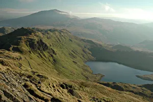 UK - Wales - Snowdonia - Lake (Llyn Llydaw) from she sharks fin (Crib Goch) UK - Wales - Snowdonia - Lake (Llyn Llydaw) from she sharks fin (Crib Goch)