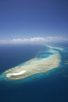 Undine Reef, Great Barrier Reef Marine Park, North Queensland, Australia - aerial Undine Reef, Great Barrier Reef Marine Park, North Queensland, Australia - aerial