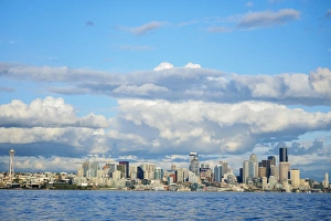United States, Washington, Seattle. Seattle skyline from Elliott Bay United States, Washington, Seattle. Seattle skyline from Elliott Bay