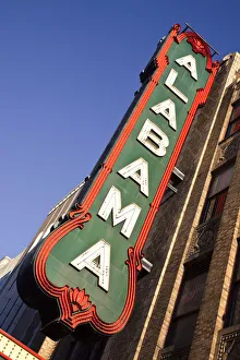 USA, Alabama, Birmingham. Alabama Theater, sign USA, Alabama, Birmingham. Alabama Theater, sign