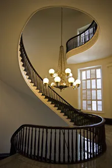 USA, Alabama, Montgomery. Alabama State Capitol, b. 1851, interior staircase USA, Alabama, Montgomery. Alabama State Capitol, b. 1851, interior staircase
