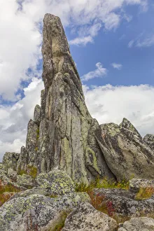 USA, Alaska, Finger Rock. Tor outcropping of rock USA, Alaska, Finger Rock. Tor outcropping of rock