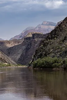 USA, Arizona. Floating down the Colorado River surrounded by canyon walls USA, Arizona. Floating down the Colorado River surrounded by canyon walls