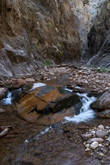 USA, Arizona. Hiking up Clear Creek Canyon from the Colorado River USA, Arizona. Hiking up Clear Creek Canyon from the Colorado River