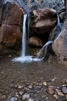USA, Arizona. Horizontal waterfall in Clear Creek Canyon USA, Arizona. Horizontal waterfall in Clear Creek Canyon