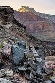 USA, Arizona. Last light in the Grand Canyon National Park USA, Arizona. Last light in the Grand Canyon National Park