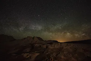 USA, Arizona. The Milky Way and desert at night USA, Arizona. The Milky Way and desert at night