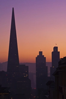 USA, CA, San Francisco Skyline at Dawn From Nob Hill USA, CA, San Francisco Skyline at Dawn From Nob Hill