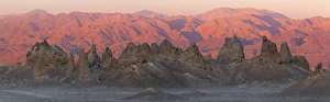 USA, California. Composite panoramic of Trona Pinnacles USA, California. Composite panoramic of Trona Pinnacles