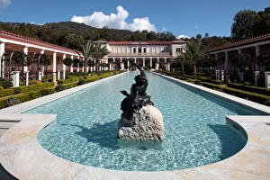 USA, California, Los Angeles, Pacific Palisades, Perstyle and long pool in the main USA, California, Los Angeles, Pacific Palisades, Perstyle and long pool in the main