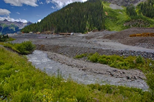 USA, Colorado. New Campbird Mine on road to Yankee Boy Basin, San Juan Mountains USA, Colorado. New Campbird Mine on road to Yankee Boy Basin, San Juan Mountains