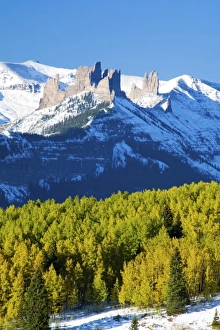USA, Colorado, Ohio Pass and the Castels With Autumn Color USA, Colorado, Ohio Pass and the Castels With Autumn Color