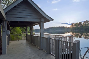 USA, GA, Pine Mountain, Callaway Gardens Dock USA, GA, Pine Mountain, Callaway Gardens Dock