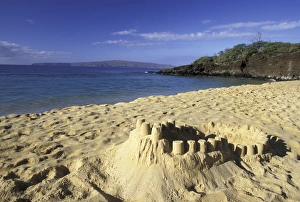 USA, Hawaii, Maui Sand castle on Makena Beach USA, Hawaii, Maui Sand castle on Makena Beach