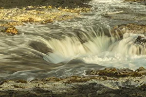 USA, Hawaii, Wawaloli Beach Park. Scenic of The Well cascade USA, Hawaii, Wawaloli Beach Park. Scenic of The Well cascade