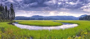 USA, Idaho. St Maries River panoramic. Credit as: Jim Nilsen / Jaynes Gallery USA, Idaho. St Maries River panoramic. Credit as: Jim Nilsen / Jaynes Gallery