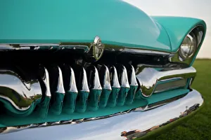 USA, Maine, Auburn. Detail of antique car grill at a car show USA, Maine, Auburn. Detail of antique car grill at a car show