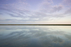 Cape Cod National Seashore Prints: USA, MASSACHUSETTS, Cape Cod: Eastham, Cape Cod National Seashore, Salt Pond Bay / Dusk