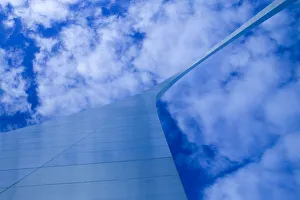 USA, Missouri, St. Louis: Gateway Arch Detail, Morning USA, Missouri, St. Louis: Gateway Arch Detail, Morning