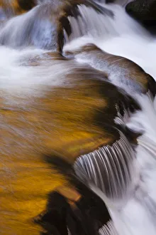 USA, Tennesse. Cascade with relections in Little River USA, Tennesse. Cascade with relections in Little River