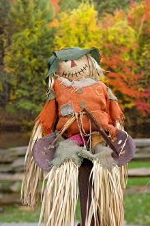 USA, Tennessee, Townsend. Halloween scarecrow USA, Tennessee, Townsend. Halloween scarecrow