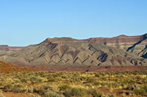 USA, Utah. San Juan River Valley colorful ridges USA, Utah. San Juan River Valley colorful ridges