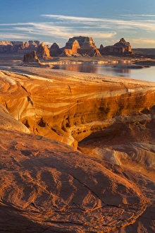 USA, Utah. Weathering Pit Ridge at Lake Powell USA, Utah. Weathering Pit Ridge at Lake Powell