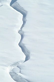 USA, Washington, Mount Saint Helens National Park. Ridge of snow blown by wind USA, Washington, Mount Saint Helens National Park. Ridge of snow blown by wind