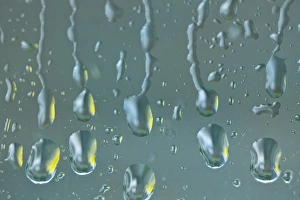 USA, Washington, Seabeck. Raindrops on a window USA, Washington, Seabeck. Raindrops on a window