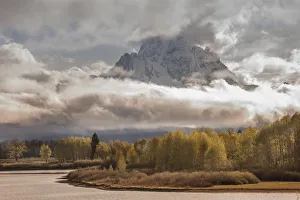 USA, Wyoming, Grand Teton National Park. Rainstorm over Mt USA, Wyoming, Grand Teton National Park. Rainstorm over Mt
