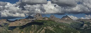 USA, Wyoming. Panoramic of Grand Teton and Teton Range from west side USA, Wyoming. Panoramic of Grand Teton and Teton Range from west side