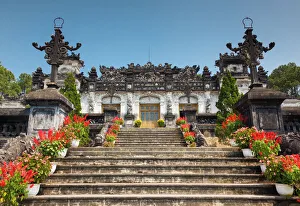 Vietnam, Hue, Tomb of Emperor Khai Dinh, Last Emperor of Vietnam, built 1916-1925 Vietnam, Hue, Tomb of Emperor Khai Dinh, Last Emperor of Vietnam, built 1916-1925