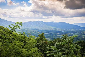 View from Blue Ridge Parkway, Smoky Mountains, USA View from Blue Ridge Parkway, Smoky Mountains, USA