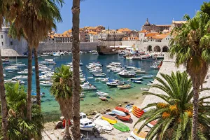 View of boats in Old Port, Dalmatian Coast, Adriatic Sea, Croatia, Eastern Europe View of boats in Old Port, Dalmatian Coast, Adriatic Sea, Croatia, Eastern Europe
