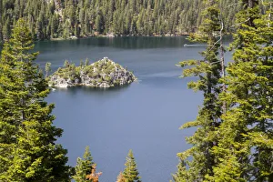 View towards Fannette Island from Inspiration Point, Emerald Bay, Lake Tahoe, California View towards Fannette Island from Inspiration Point, Emerald Bay, Lake Tahoe, California