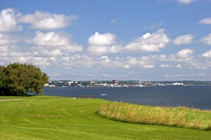 View from Fort Amherst of Charlottetown on Prince Edward Island, Canada View from Fort Amherst of Charlottetown on Prince Edward Island, Canada