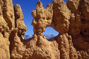 View through hoodoos at Bryce National Park, Utah View through hoodoos at Bryce National Park, Utah