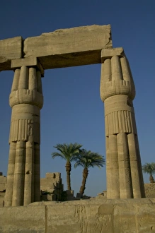 Temple Of Karnak Egypt Prints: Visual Art Work on the facing of the architecture Temple of Karnak, Egypt