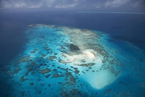 Vlasoff Cay, Great Barrier Reef Marine Park, North Queensland, Australia - aerial Vlasoff Cay, Great Barrier Reef Marine Park, North Queensland, Australia - aerial