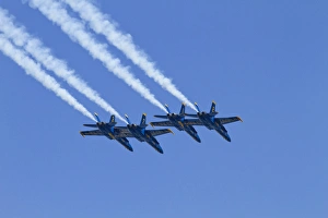 WA, Seattle, The Blue Angels, performing at SEAFAIR, F/A-18 Hornet aircraft WA, Seattle, The Blue Angels, performing at SEAFAIR, F/A-18 Hornet aircraft