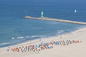 German Coastline Images Prints: warnemunde beach