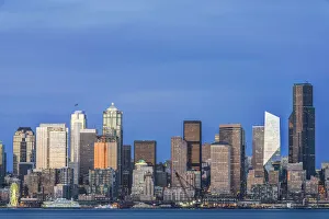 Washington State, Seattle. Skyline at Twilight Washington State, Seattle. Skyline at Twilight