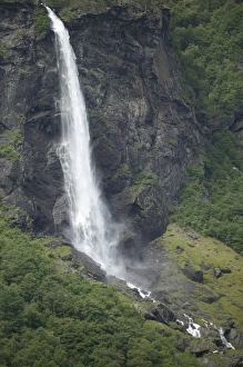 Waterfall above Beautiful Flam; situated in the innermost part of the Sognefjord Waterfall above Beautiful Flam; situated in the innermost part of the Sognefjord