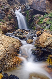 Waterfall in Stairs Gulch, Big Cottonwood Canyon, Wasatch Mountains Waterfall in Stairs Gulch, Big Cottonwood Canyon, Wasatch Mountains
