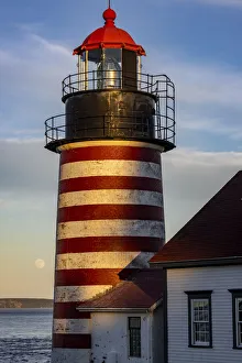 West Quoddy Head Lighthouse is easternmost point in USA near Lubec, Maine, USA West Quoddy Head Lighthouse is easternmost point in USA near Lubec, Maine, USA